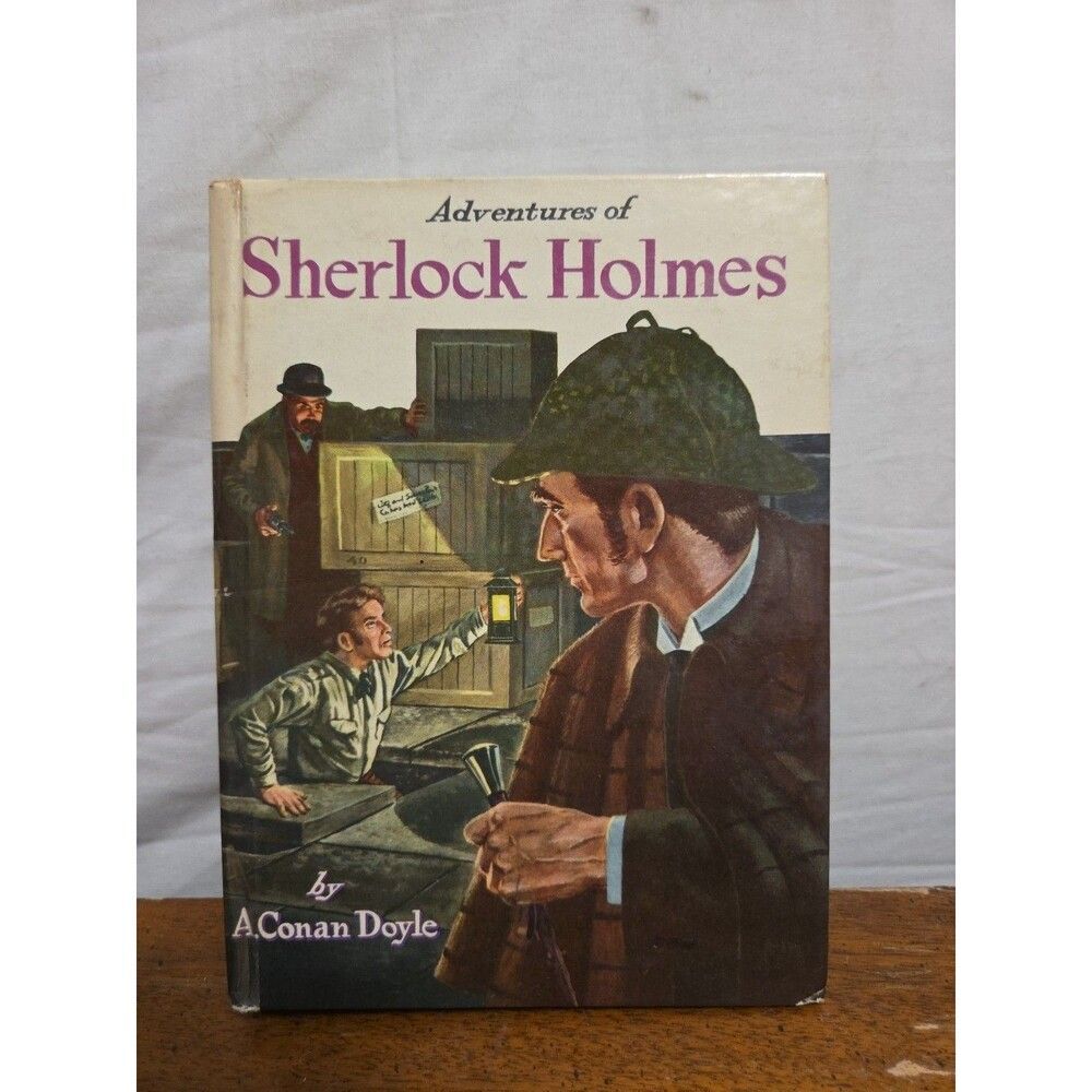 Adventures Of Sherlock Holmes Illus Whitman 1955 Hardcover Vintage